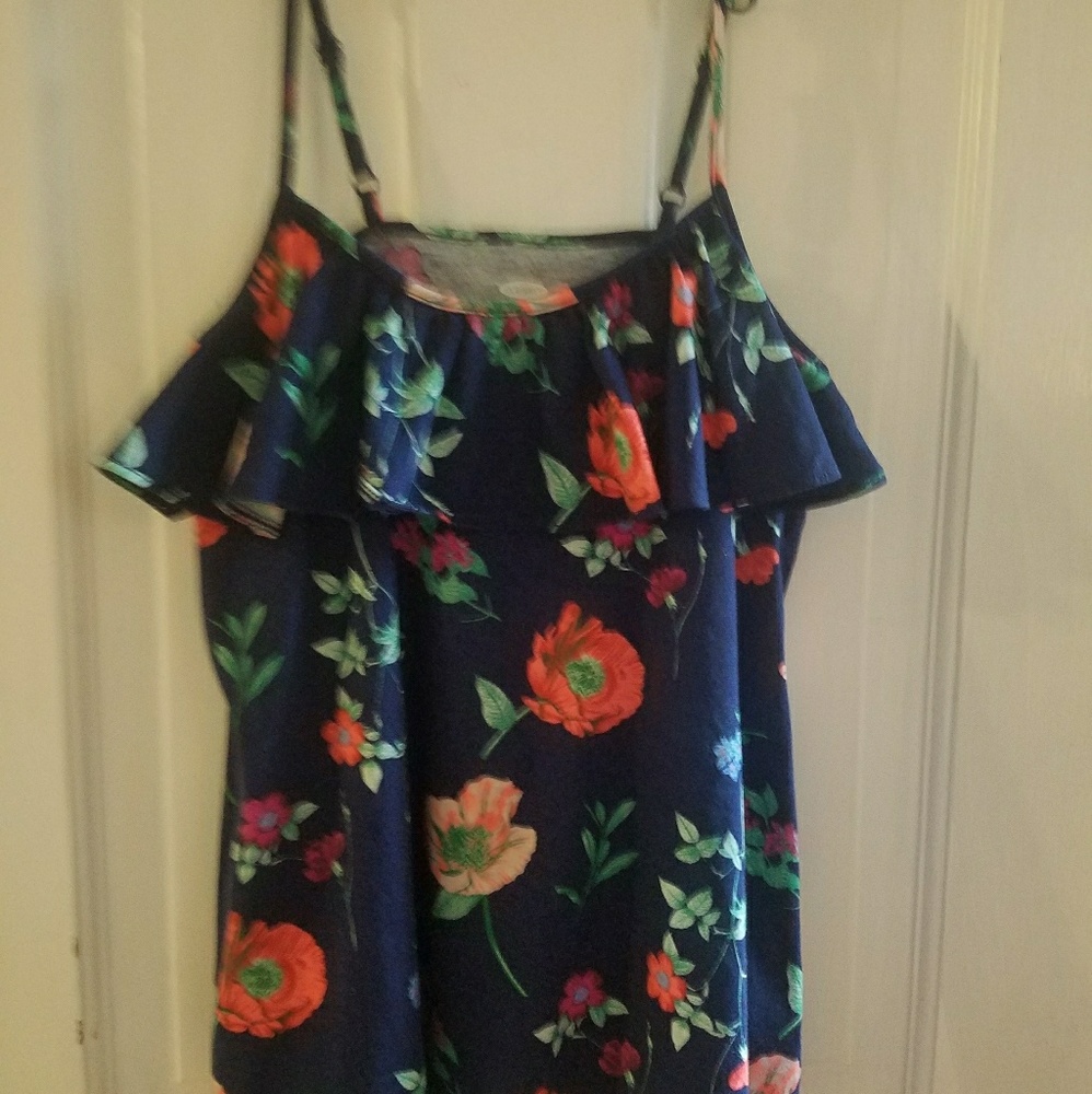 Girl's ruffled tank